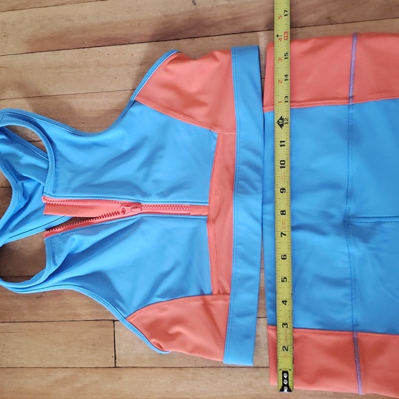 🏷FABLETICS HR Short & Racerback SWIM Set - Colorblock Size L - Picture 16 of 16